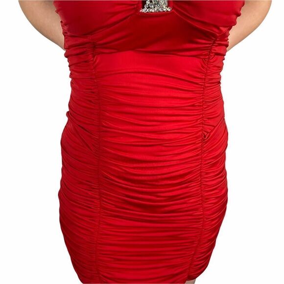 Body Central Red Sleeveless Formal Dress - Picture 11 of 12